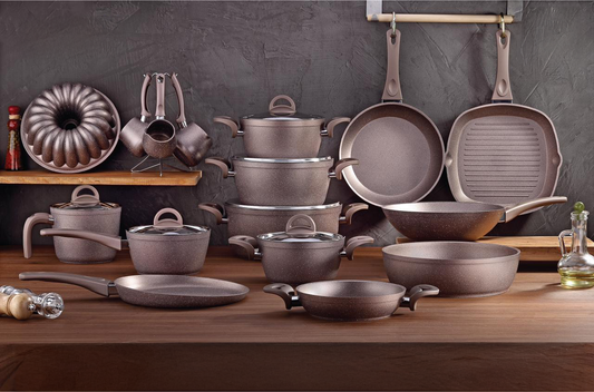 طقم أواني طهي دروبينا جرانيت – 23 قطعة