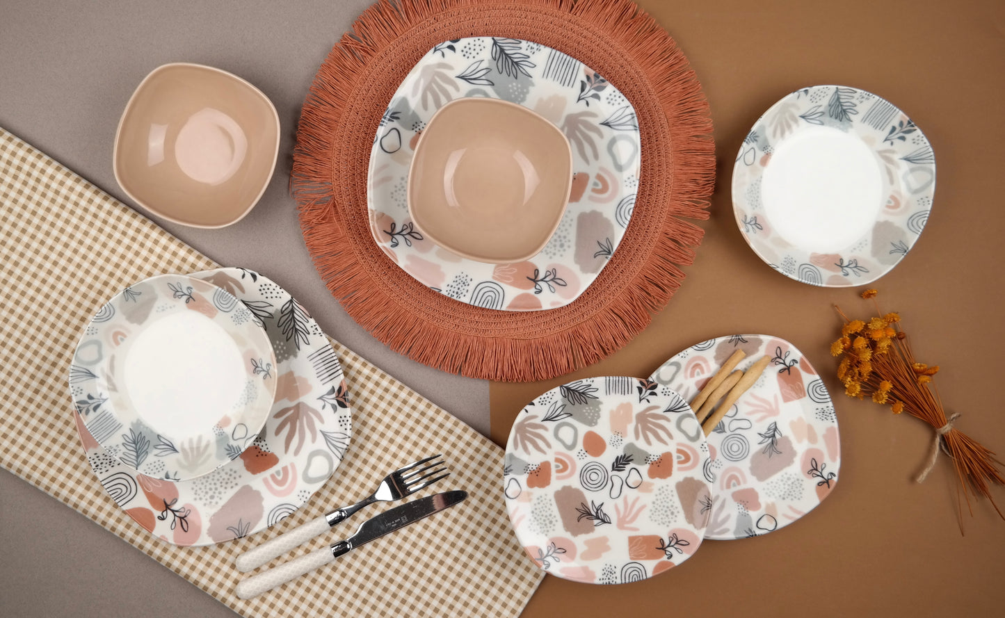 Piazza Earthy Blooms - 24 pieces - 31091