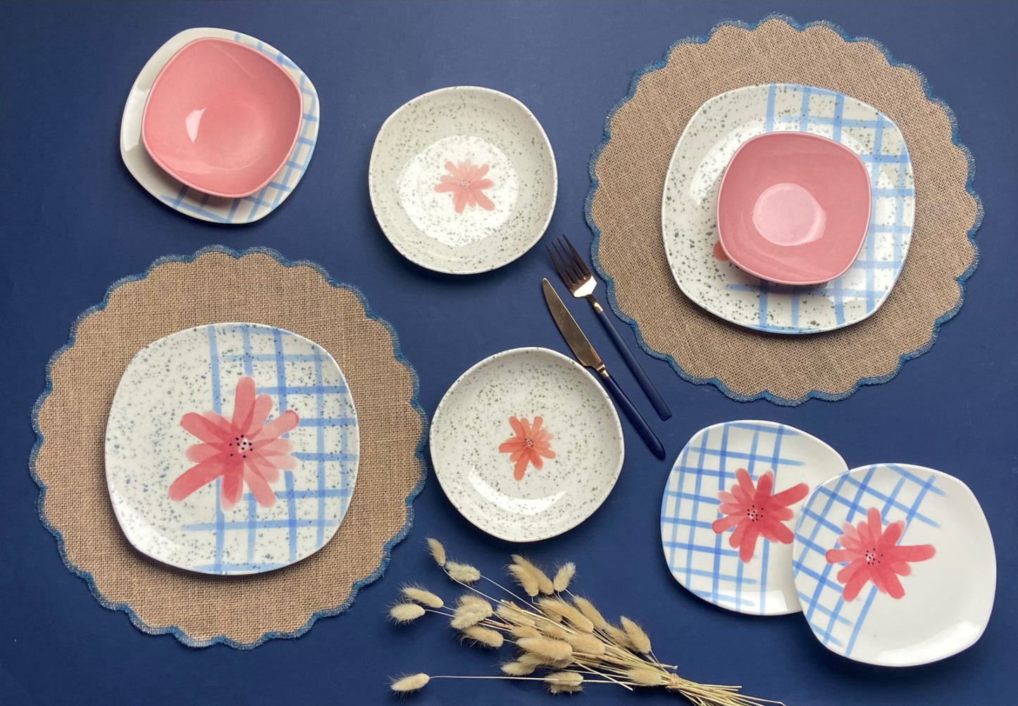PIazza Blossom Blue - 24 pieces - 31098