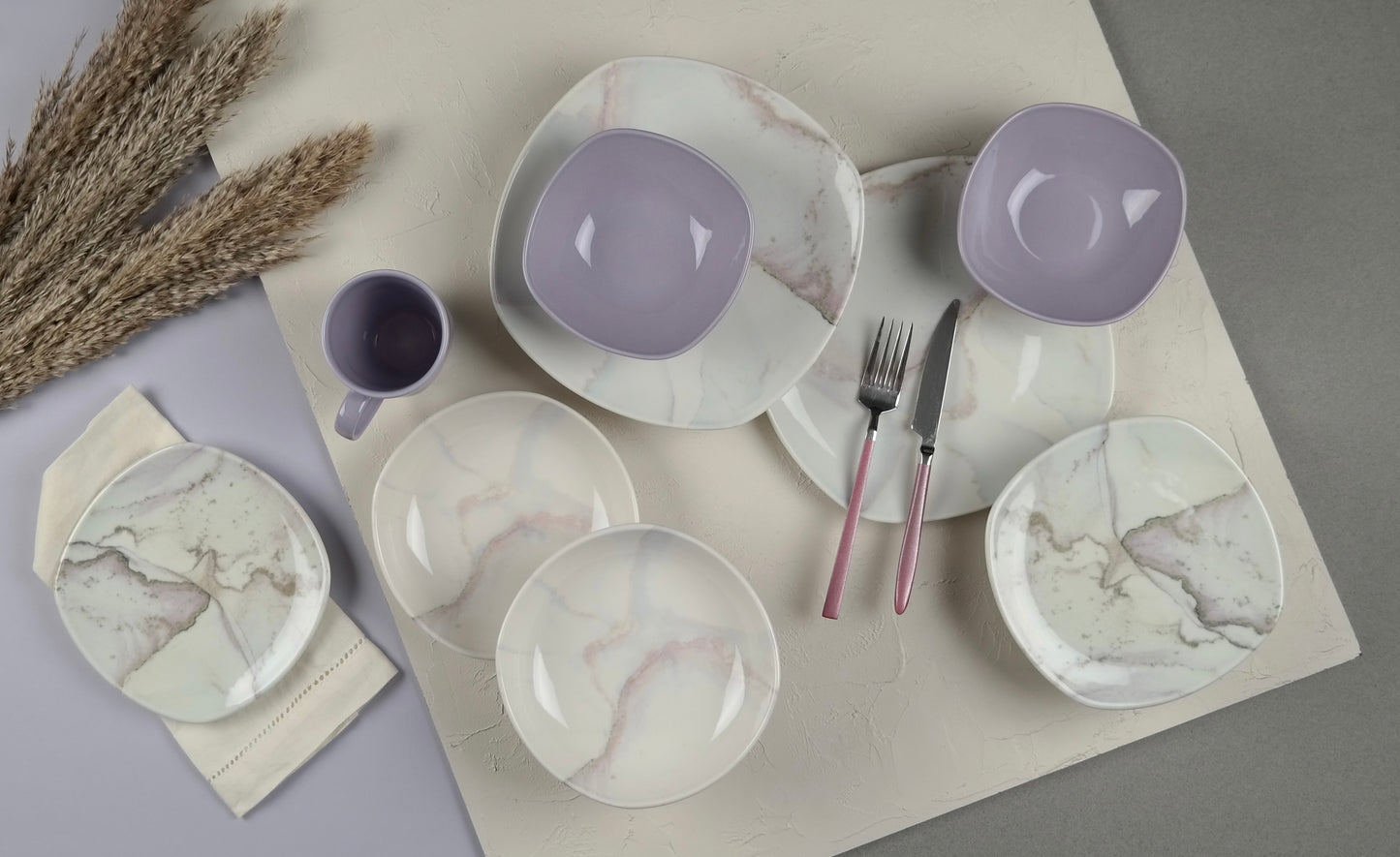 Piazza Lilac Cloud – 30 Pieces – 31127