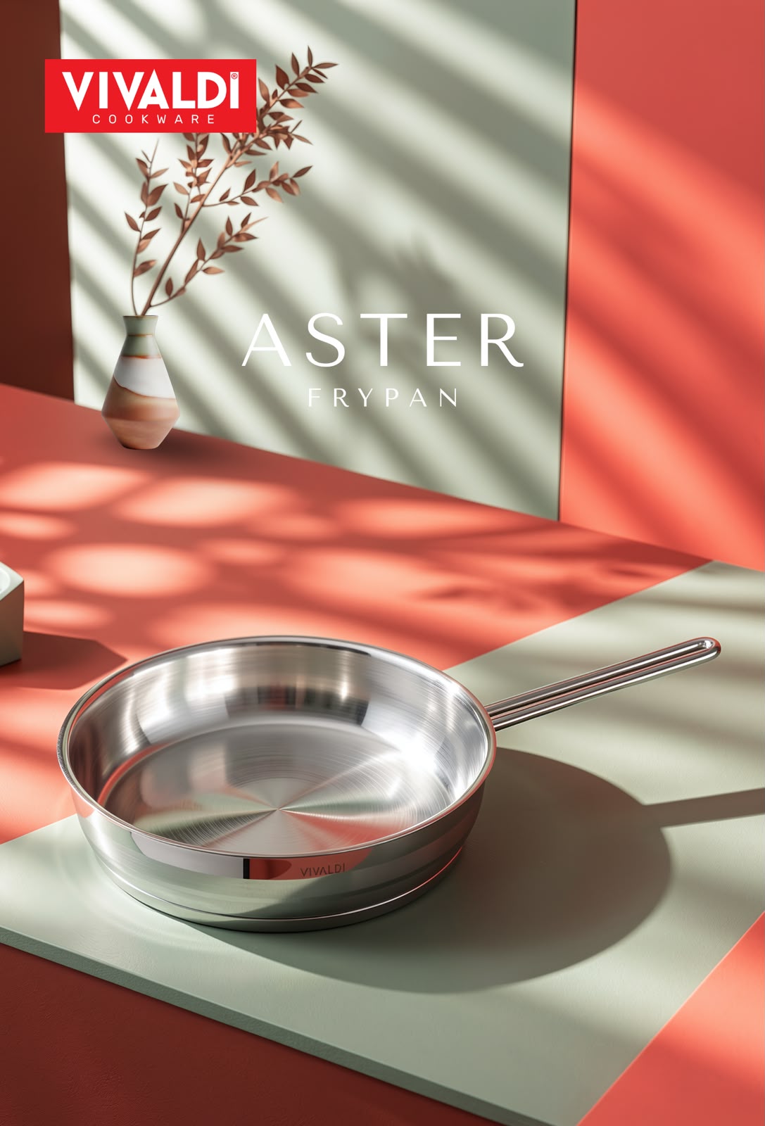 Vivaldi Aster Stainless Steel Frypan | 25-Year Warranty