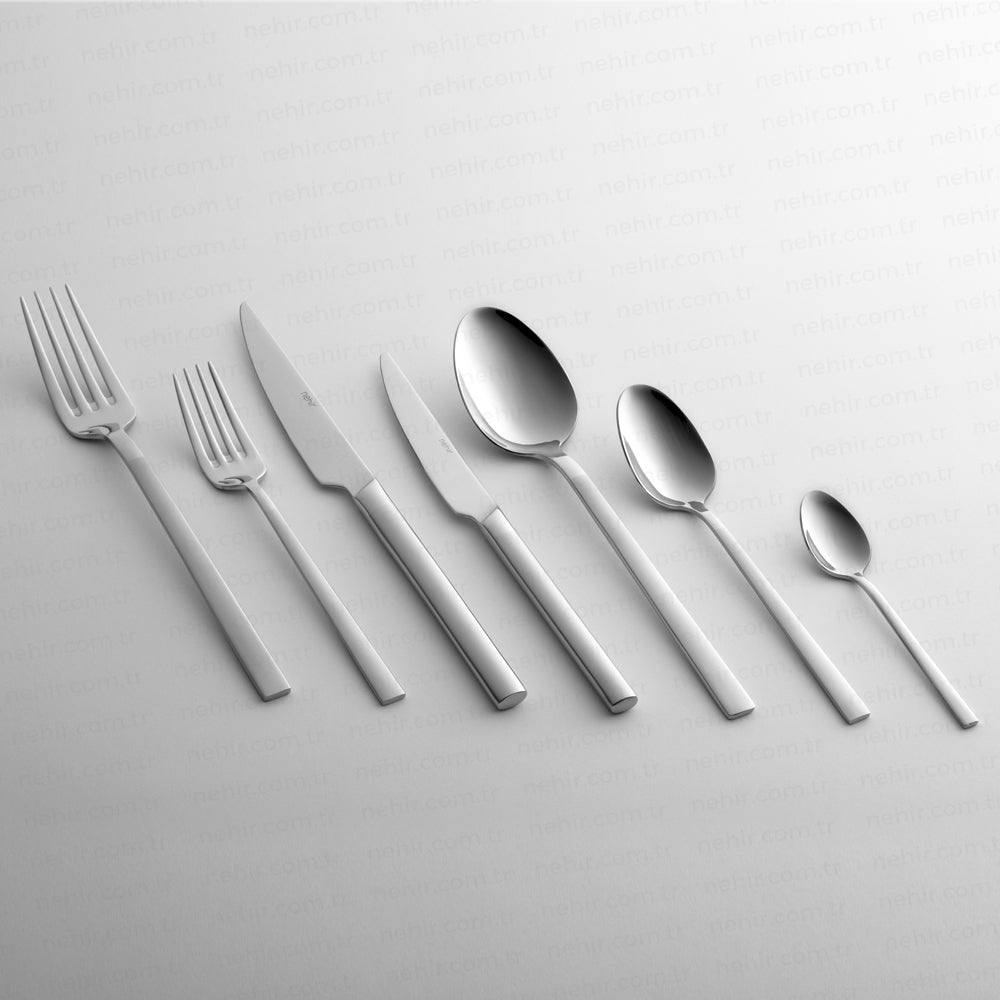 داليان ساندبلاست - 89 قطعة - 12 شخصًا - مجموعة أدوات مائدة معلبة