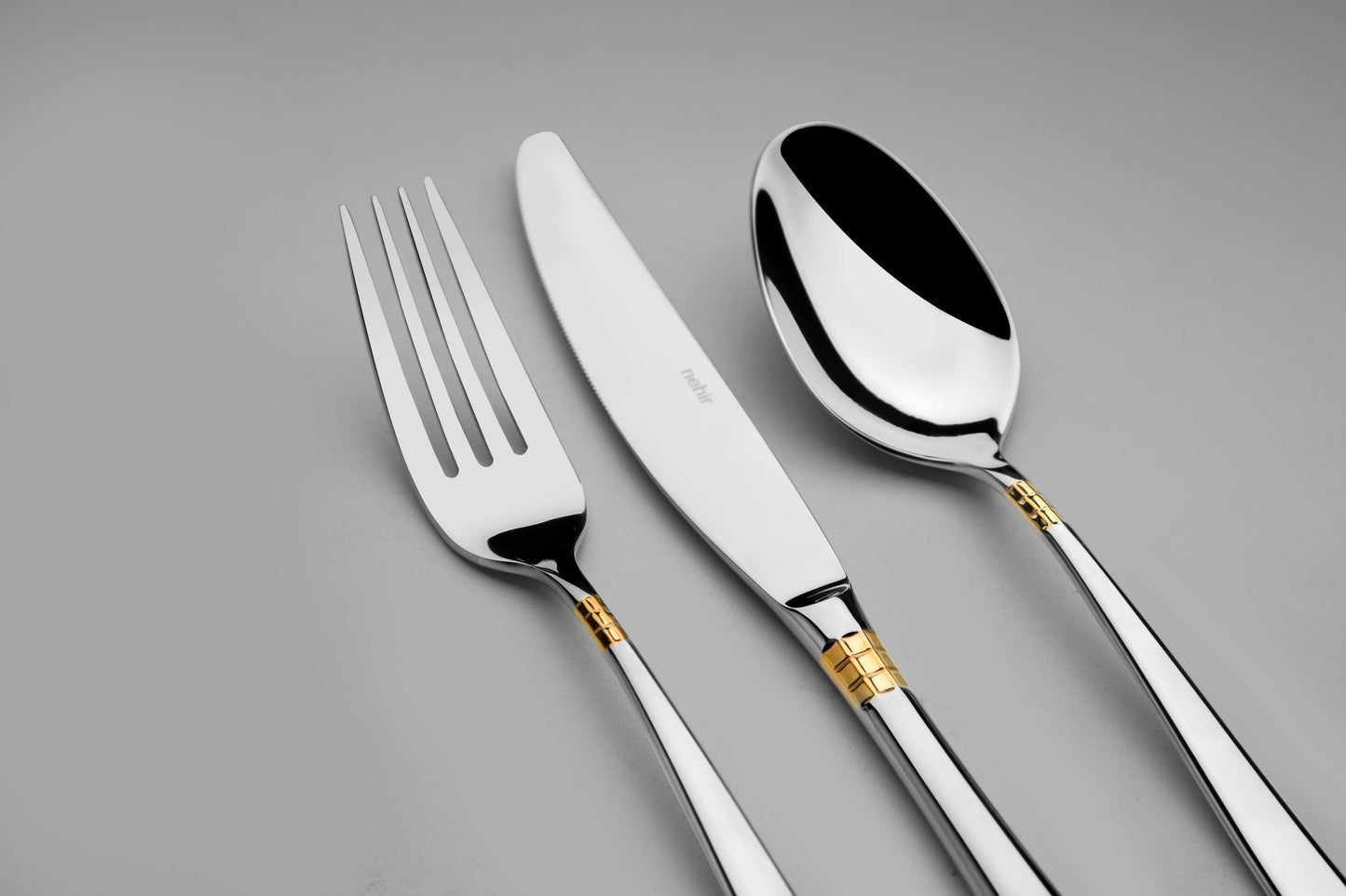 DIDIM GOLD+MIRROR - 89 PIECE - 12 PERSON - BOXED CUTLERY SET