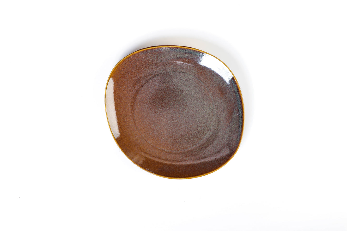 Reactive Glaze Brown Dinner - 24 pieces - R40