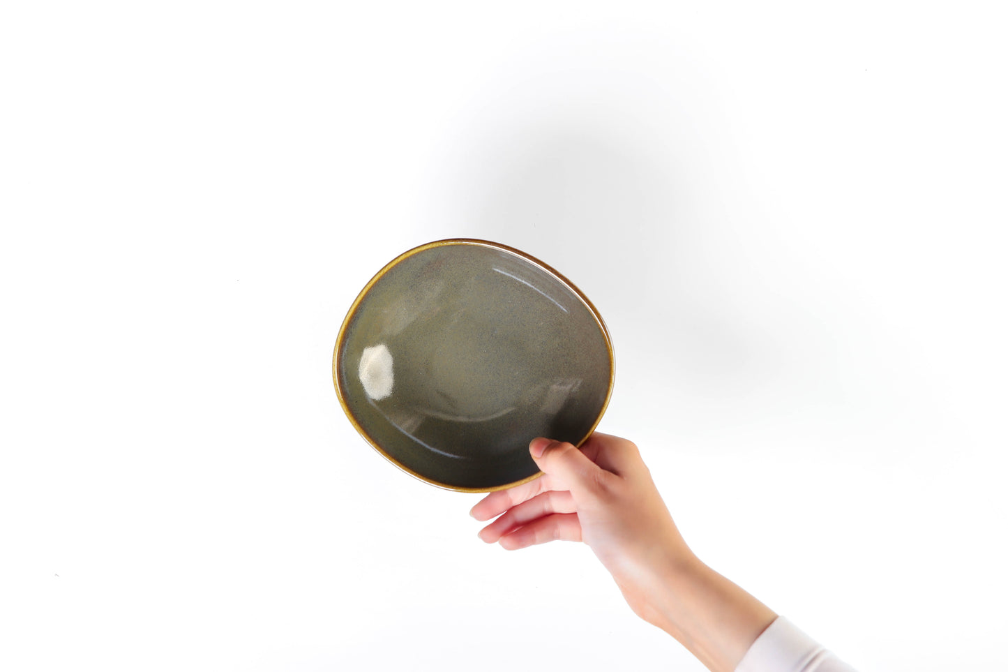 Reactive Glaze Brown Dinner - 24 pieces - R40