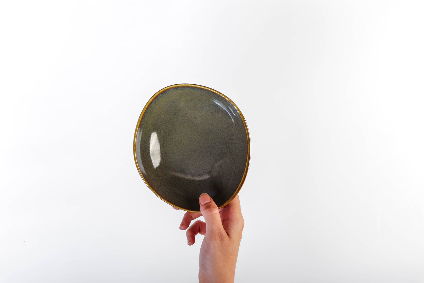 Reactive Glaze Brown Dinner - 24 pieces - R40