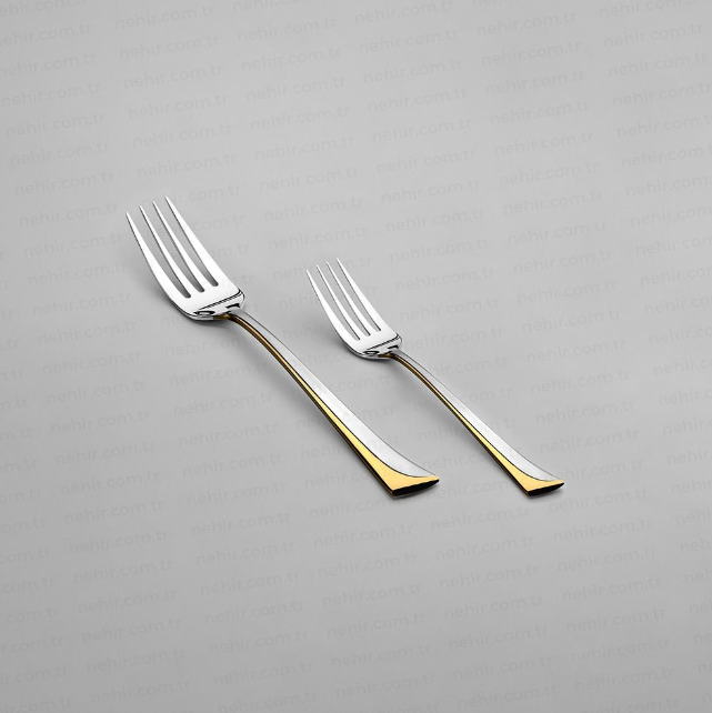 MAKASI GOLD+SANDBLAST - 89 PIECE - 12 PERSON - BOXED CUTLERY SET