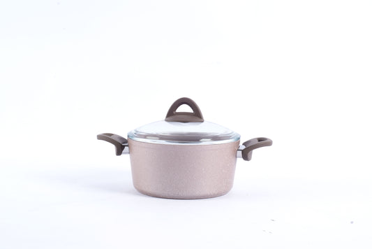 Papila 9-Piece Granite Cookware Set - Light Cream