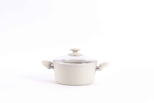 Papila 9-Piece Granite Cookware Set - Cream