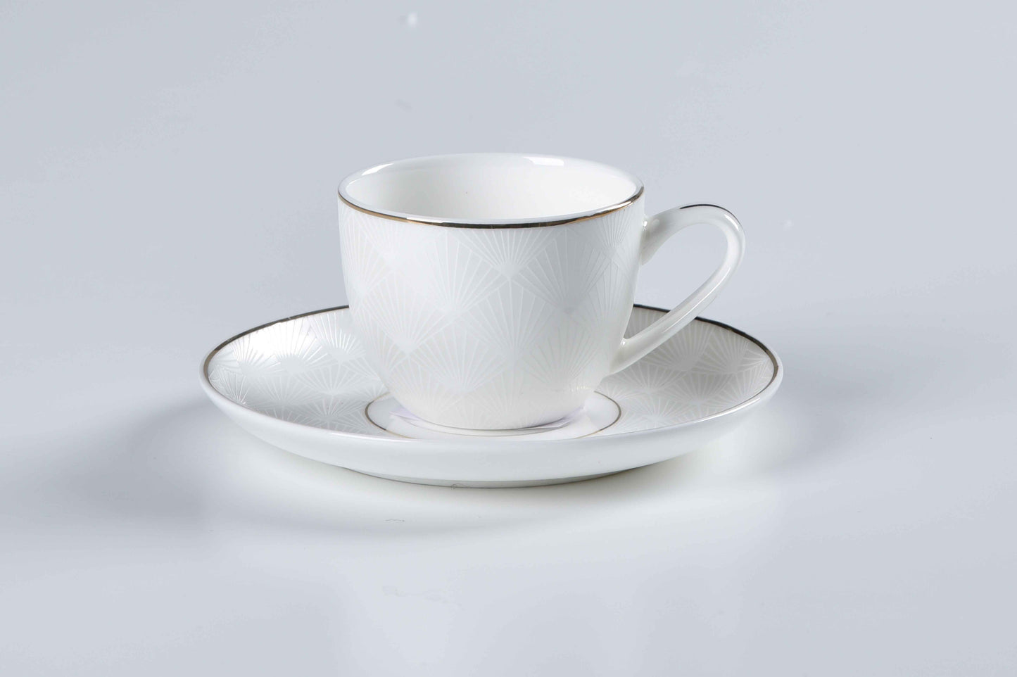 WHITE & GOLD SYMPHONY - 60 PIECE DINNER SET FOR 6 PEOPLE - FREYA - B24-002