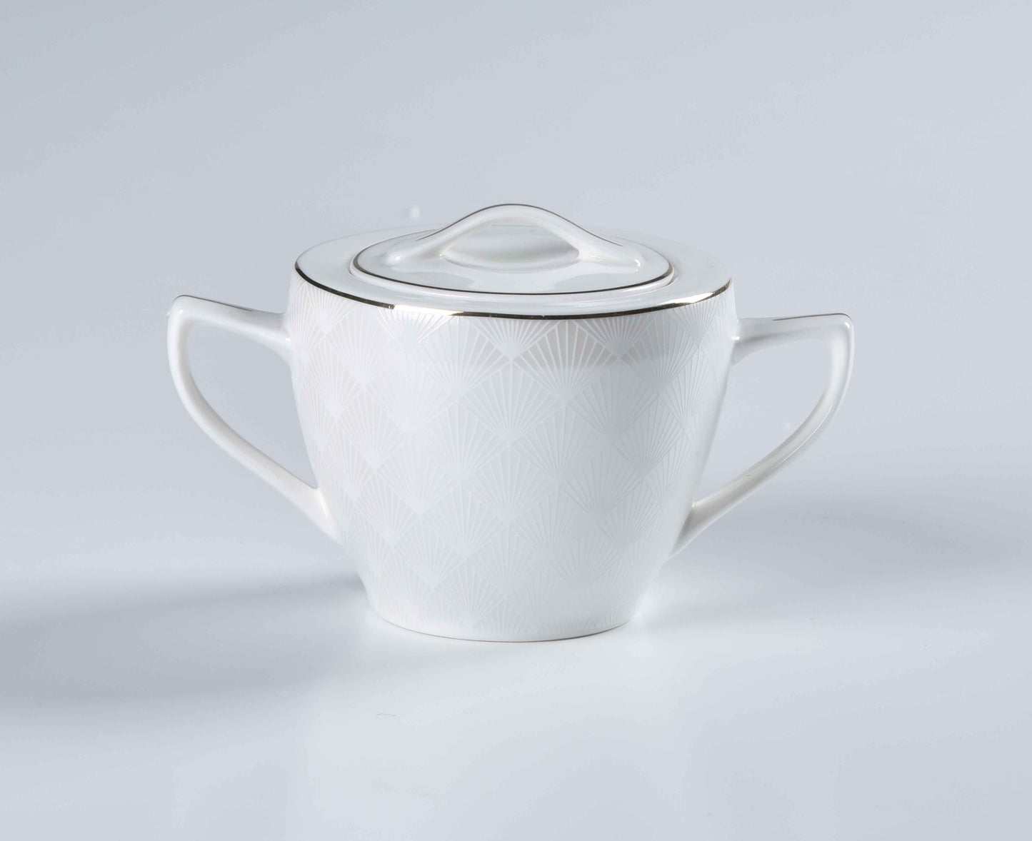 WHITE & GOLD SYMPHONY - 60 PIECE DINNER SET FOR 6 PEOPLE - FREYA - B24-002