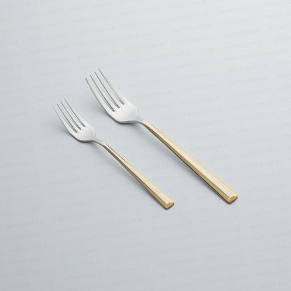 89 Pieces Milano Gold Sandblast Cardboard Boxed Cutlery Set