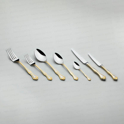 89 Pieces Laiezar Gold Mirror Finish Cardboard Boxed Cutlery Set