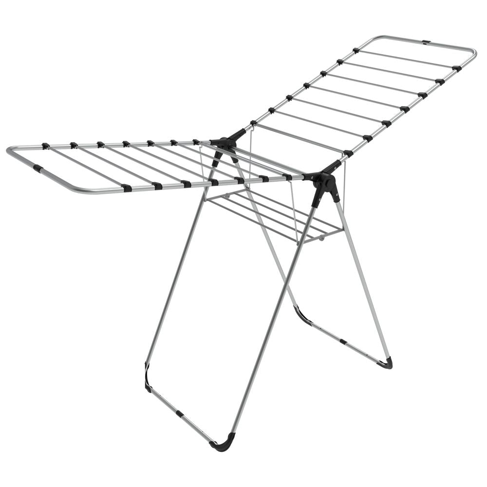 LAUNDRY DRYER - ISABELLA BLACK + BASKET | FOLDABLE 2-WING STEEL