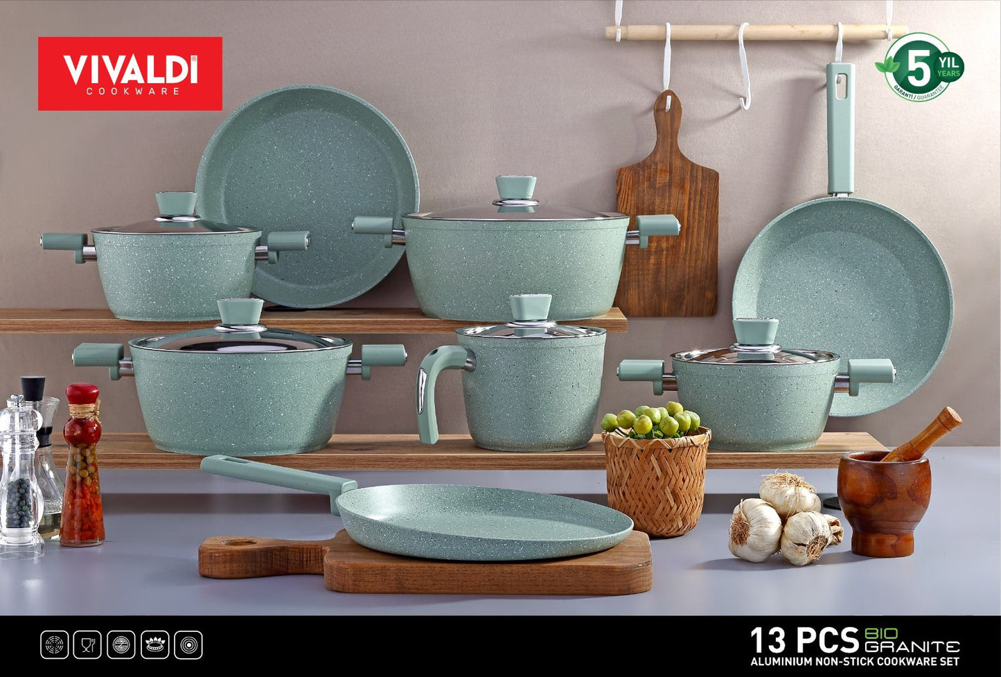 Vivaldi Granite 13  Pcs Set - 105900