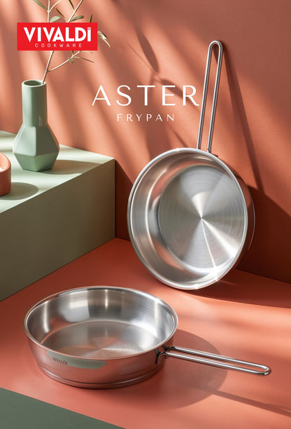 Vivaldi Aster Stainless Steel Frypan | 25-Year Warranty