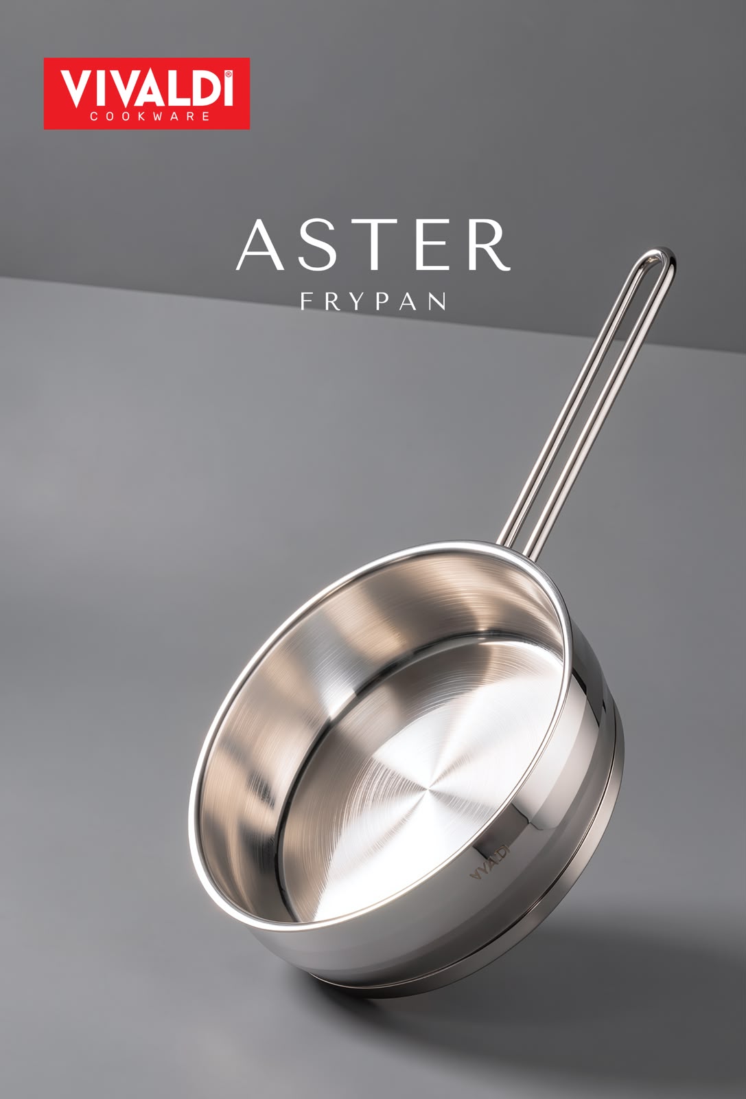 Vivaldi Aster Stainless Steel Frypan | 25-Year Warranty