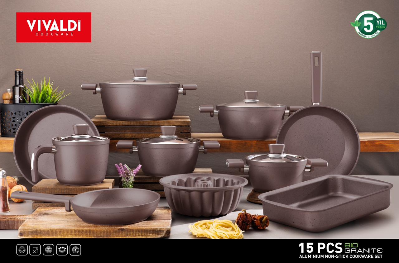 Vivaldi Granite Set -159 Pieces