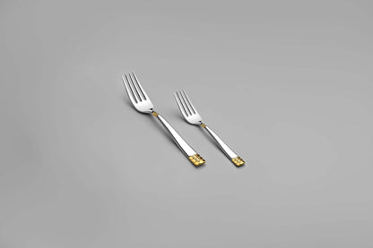 DIDIM GOLD+MIRROR - 89 PIECE - 12 PERSON - BOXED CUTLERY SET