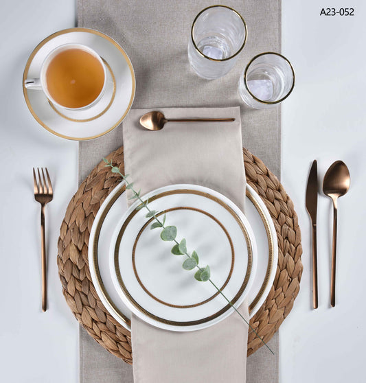 ROYAL ELEGANCE - 60 PIECE DINNER SET FOR 6 PEOPLE - FREYA - A23-052