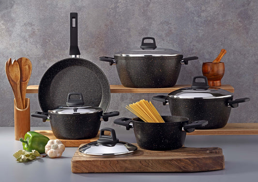 Ecotine 9-Piece Granite Cookware Set