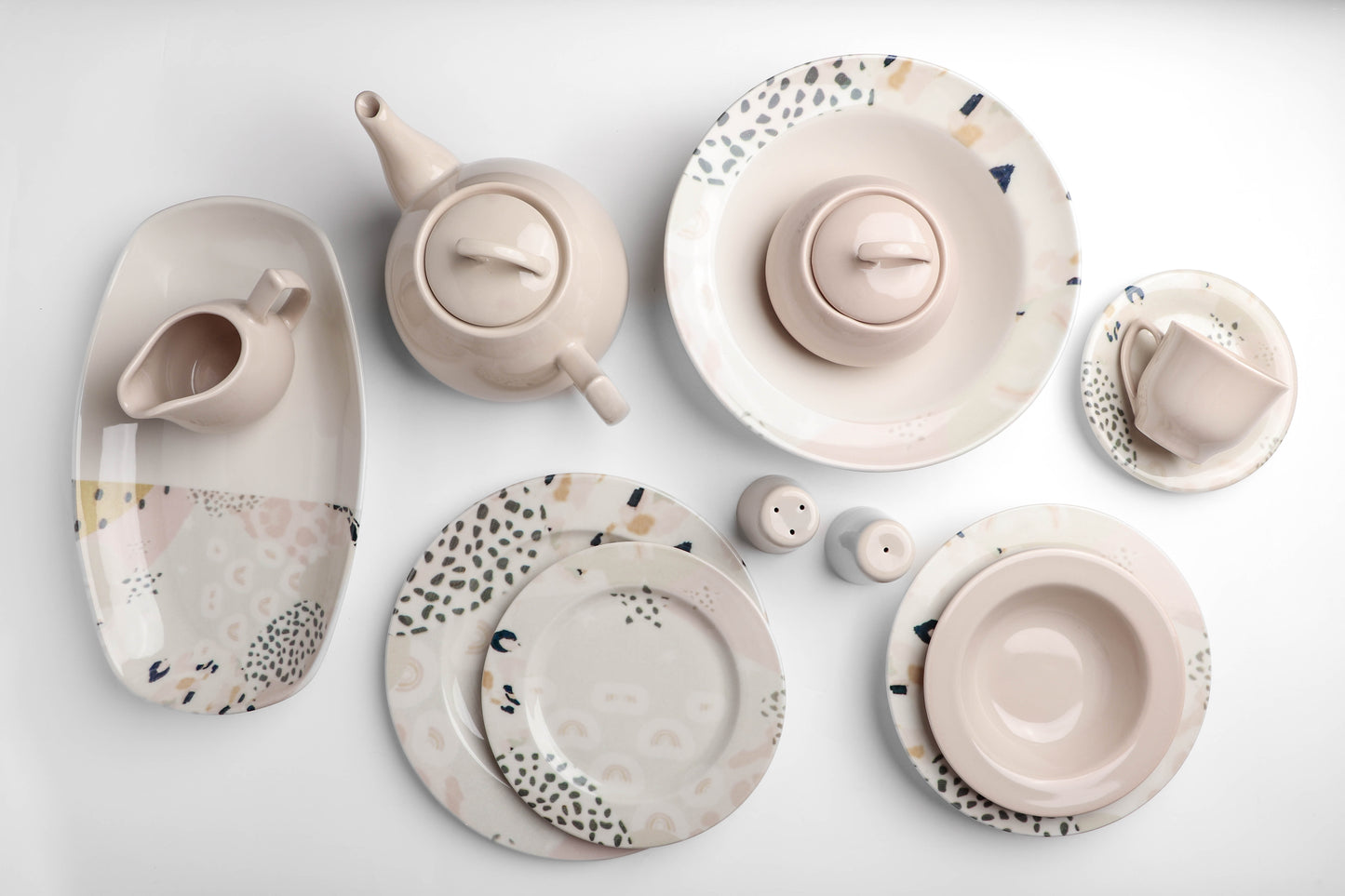 Bonsai Elegant beige whispers Design Dinner Set