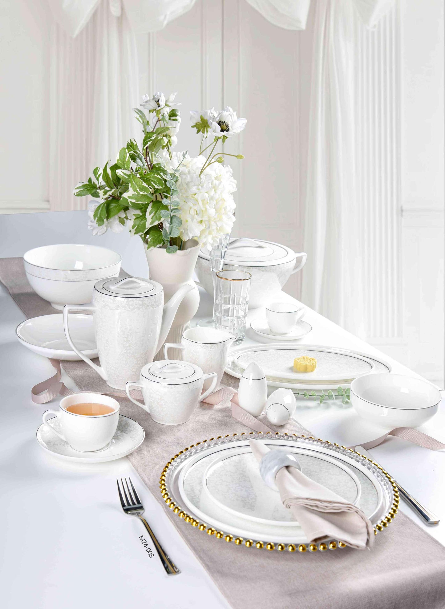 LUXE HARMONY - 60 PIECE DINNER SET FOR 6 PEOPLE - FREYA - M24-008A.