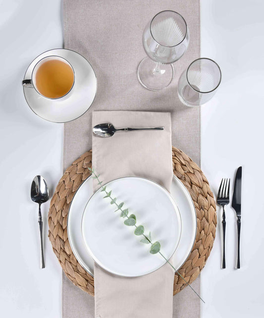 REGAL FINE DINING SET - 60 PIECE DINNER SET FOR 6 PEOPLE - FREYA - SILVER