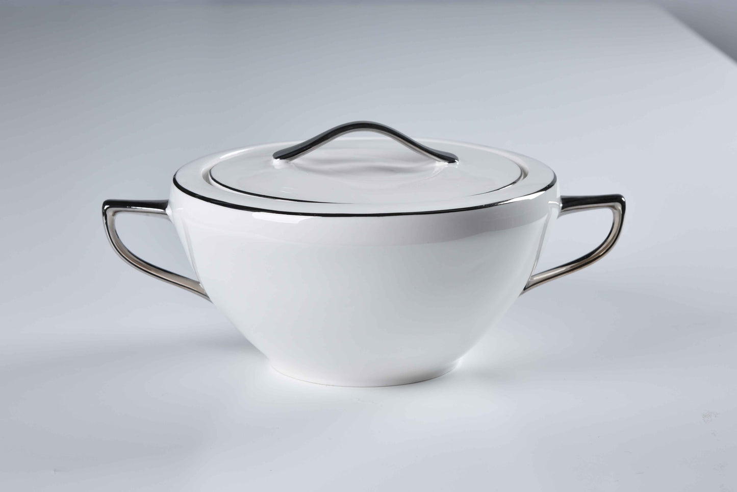 REGAL FINE DINING SET - 60 PIECE DINNER SET FOR 6 PEOPLE - FREYA - SILVER
