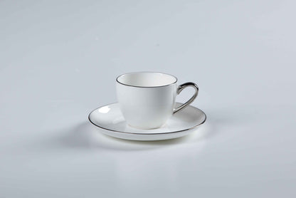 REGAL FINE DINING SET - 60 PIECE DINNER SET FOR 6 PEOPLE - FREYA - SILVER