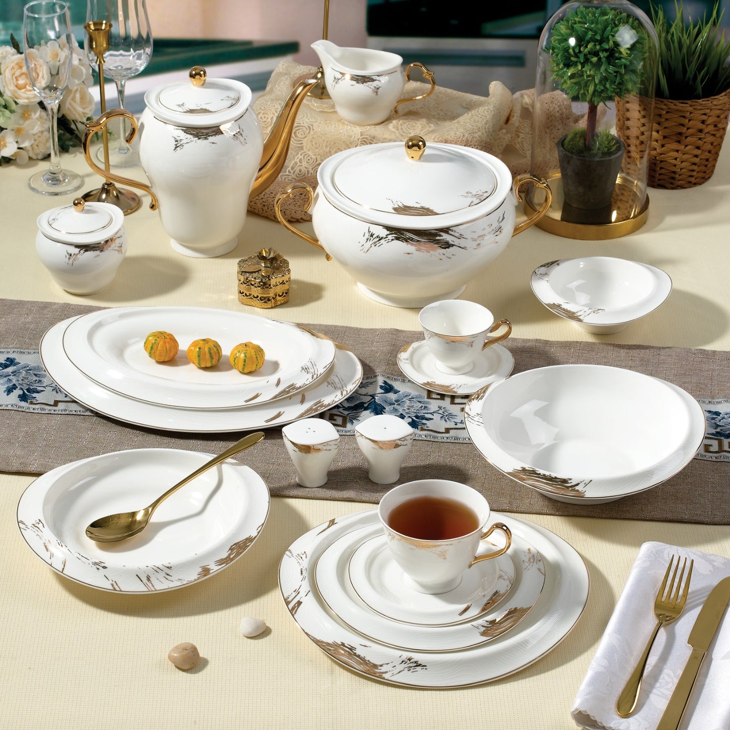 Puria - BONE PEARL - WEDDINGSET – 60 PIECES – WDS241021-1