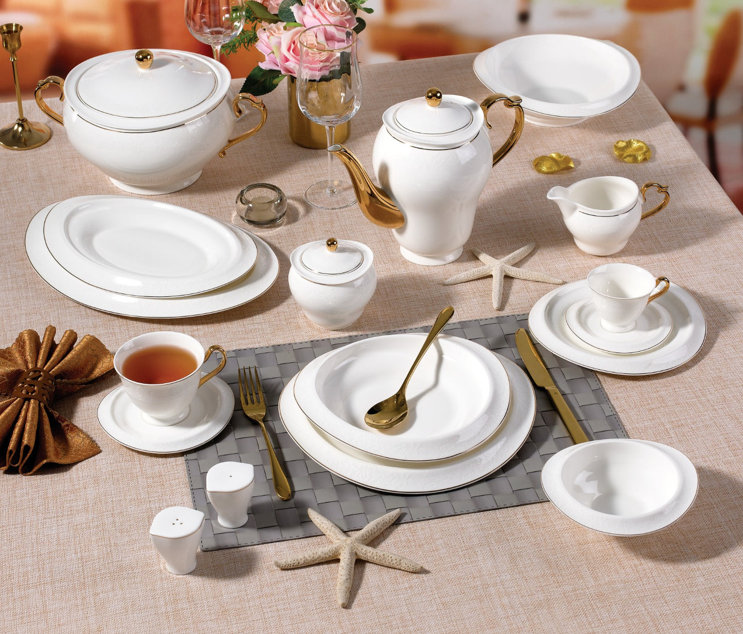 Puria - BONE PEARL - WEDDINGSET – 60 PIECES – WDY240602-1