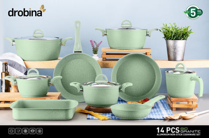 Drobina Bio Granite Cookware Set 14 Pieces - 106178