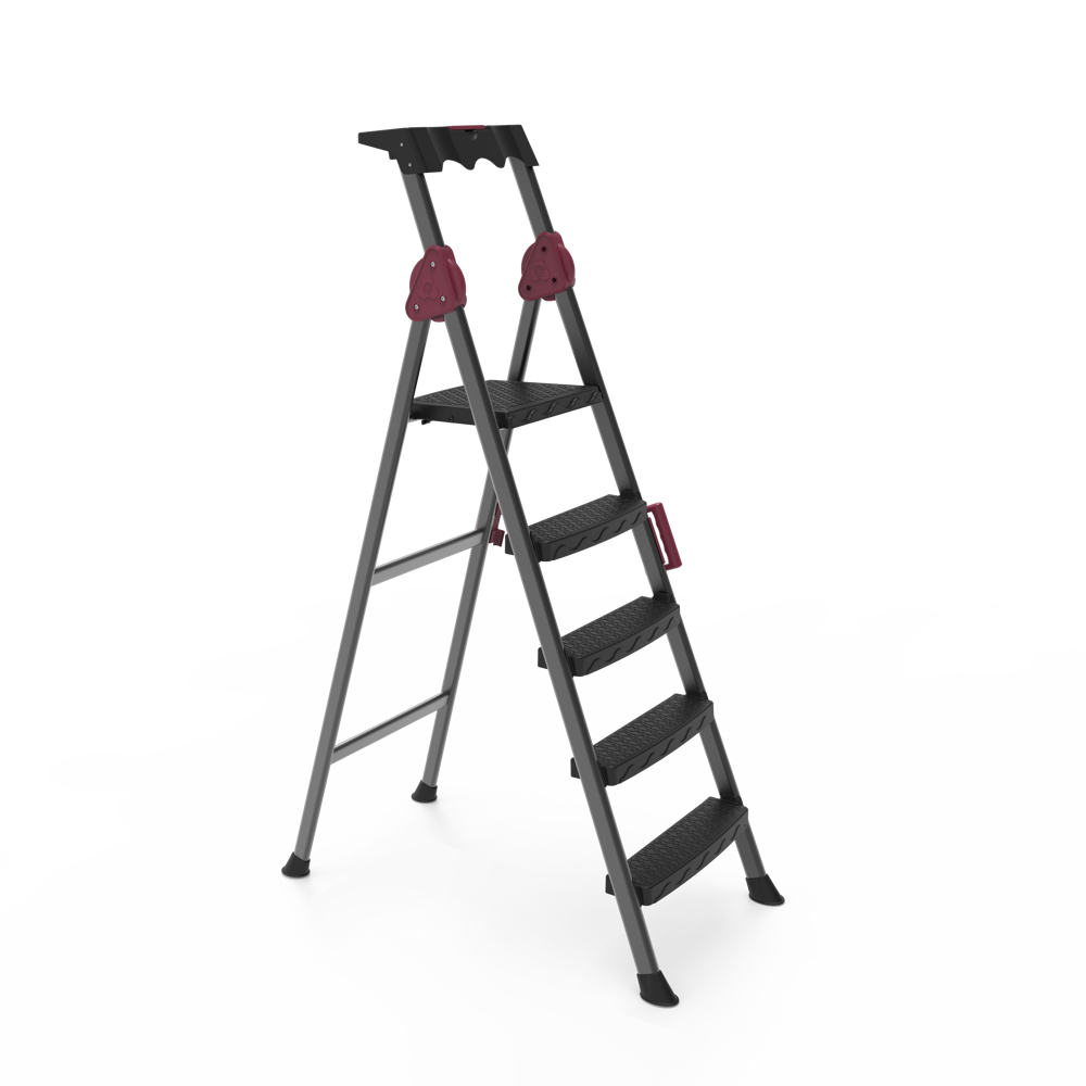 LADDERS - COMFORT 4+1 STEP | FOLDING STEEL