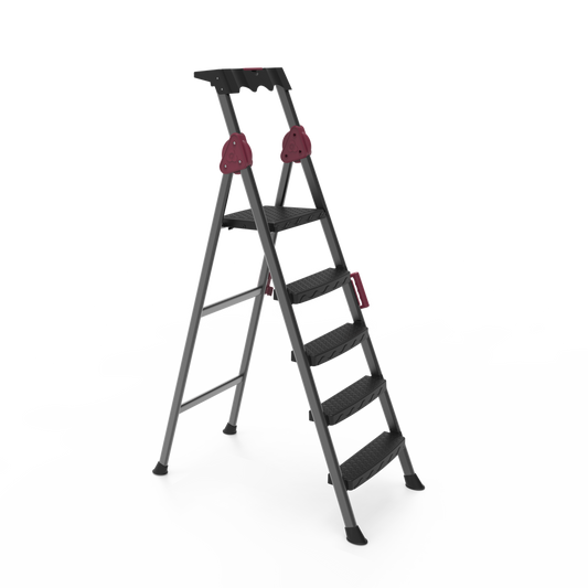 LADDERS - COMFORT 4+1 STEP | FOLDING STEEL