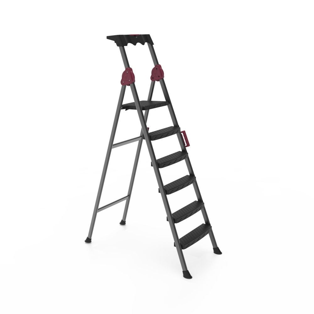 LADDERS - COMFORT 5+1 STEP | FOLDING STEEL