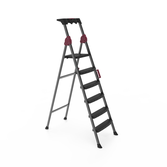 LADDERS - COMFORT 5+1 STEP | FOLDING STEEL