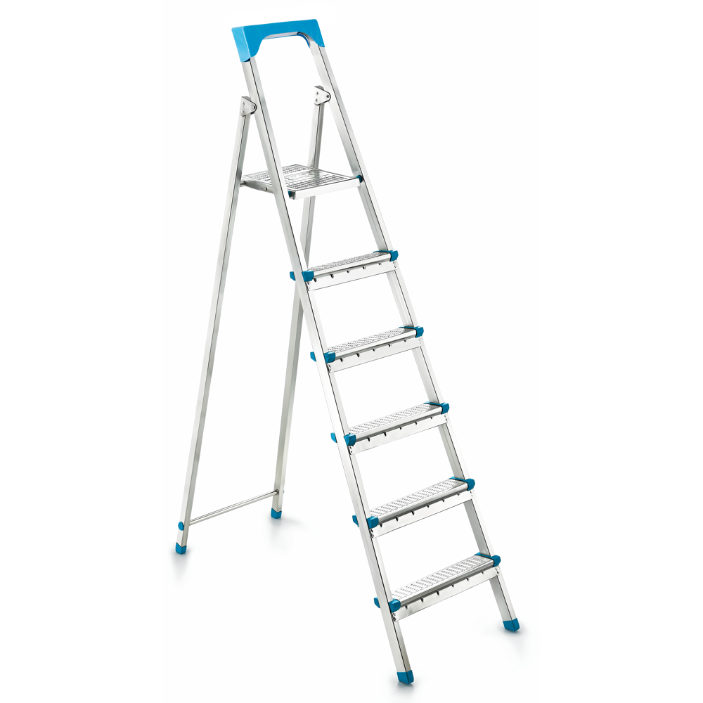 LADDERS - GI200 5+1 STEP | GALVANIZED FOLDING STEEL