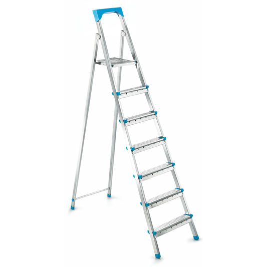 LADDERS - GI200 6+1 STEP | GALVANIZED FOLDING STEEL